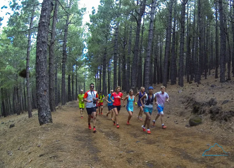 De hoy por la mañana, Frost, Rai, Allen, y más, entrenando por el circuito. Foto: Mauri Pagliacci | Trail Running Argentina