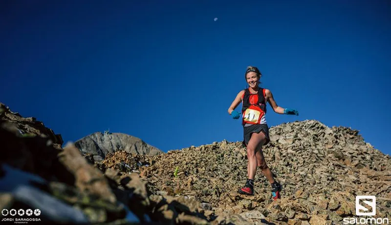 Siempre sonriente, Emelie rumbo al triunfo en The Rut. Foto: Foto: Jordi Saragossa - www.saragossa.cat 